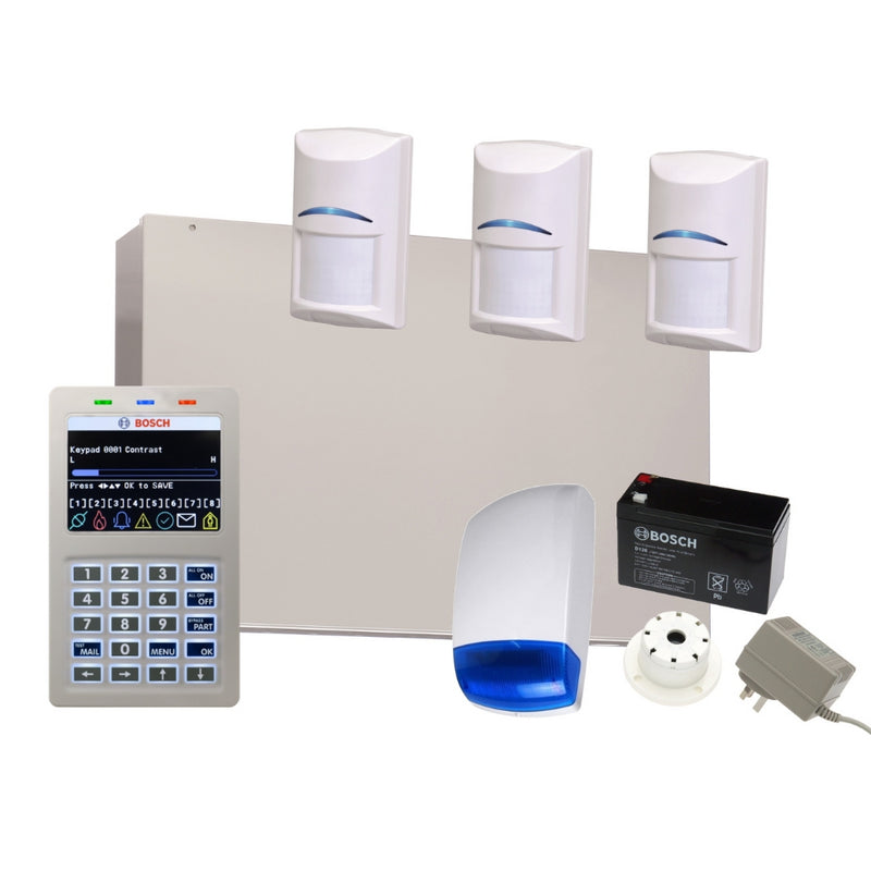 Chargez l'image dans la visionneuse de la galerie, Bosch Alarm System Solution 6000 IP Panel with 3 Tritech PIR + Wi-Fi Keypad - Polar Tech Australia