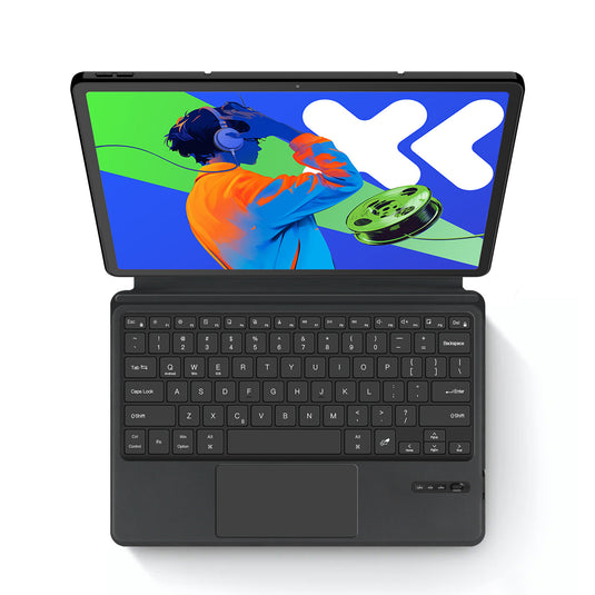 Lenovo Idea Tab Pro 12.7" 2025 (TB373FU/TB375FC) - Bluetooth Integrated Leather Touch Rotating Keyboard Case - Polar Tech Australia
