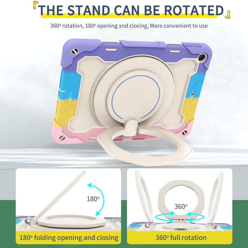 Chargez l'image dans la visionneuse de la galerie, Lenovo Tab M11/K11 11.0" inch 2024 - Silicone + PC Heavy Duty Series Case With 360° Rotating Stand - Polar Tech Australia