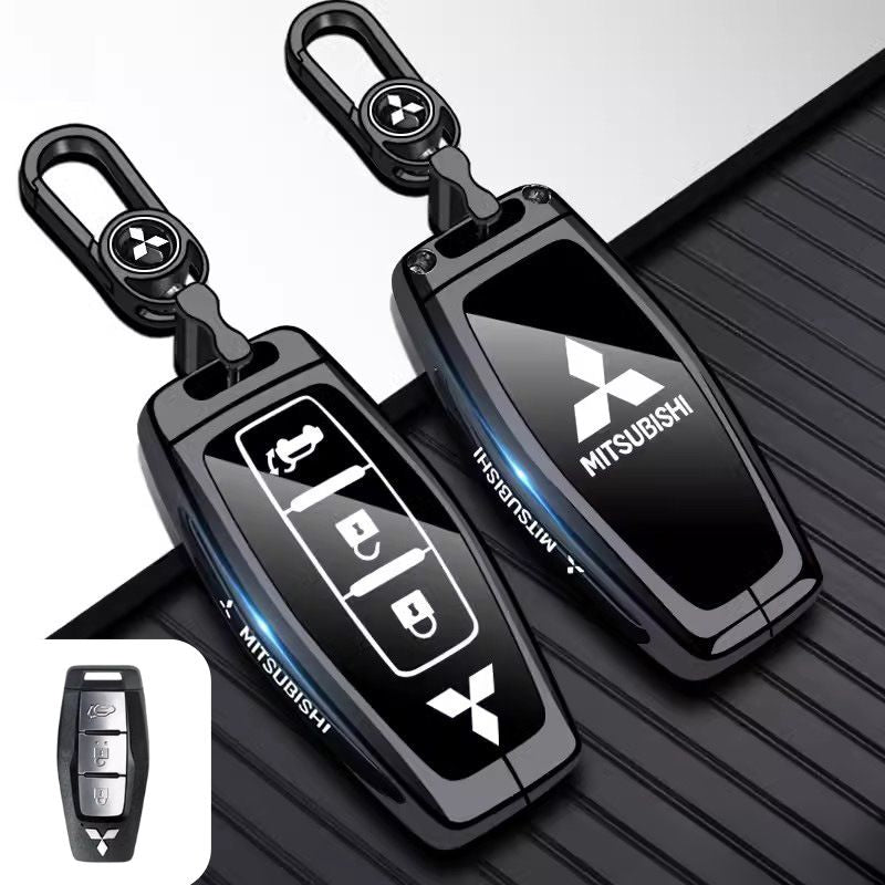 Load image into Gallery viewer, Mitsubishi Zinc Alloy + TPU Car Key Fob Case Cover For Outlander, ASX, Eclipse Cross, L200, Pajero, Triton, Lancer EX - Polar Tech Australia