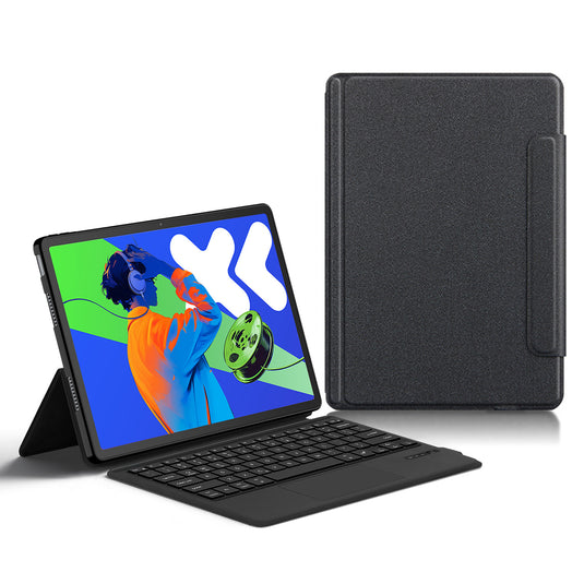 Lenovo Idea Tab Pro 12.7" 2025 (TB373FU/TB375FC) - Bluetooth Integrated Leather Touch Rotating Keyboard Case - Polar Tech Australia