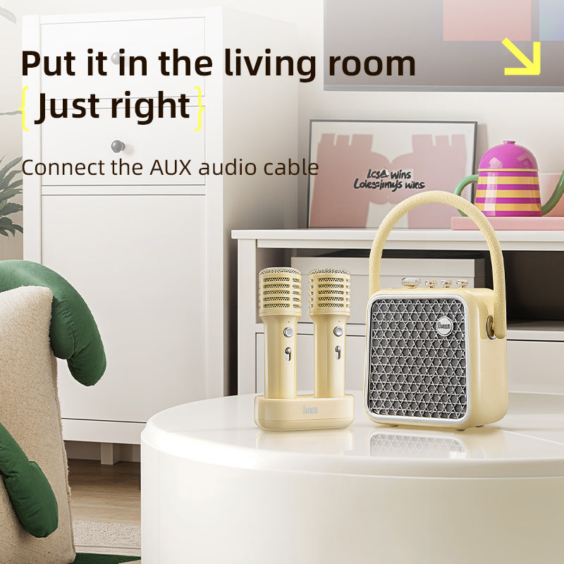 Chargez l'image dans la visionneuse de la galerie, Divoom SongBird-HQ-SE Portable Bluetooth Speaker Dual Microphone Microphone Singing Camping Birthday Perfect Gift