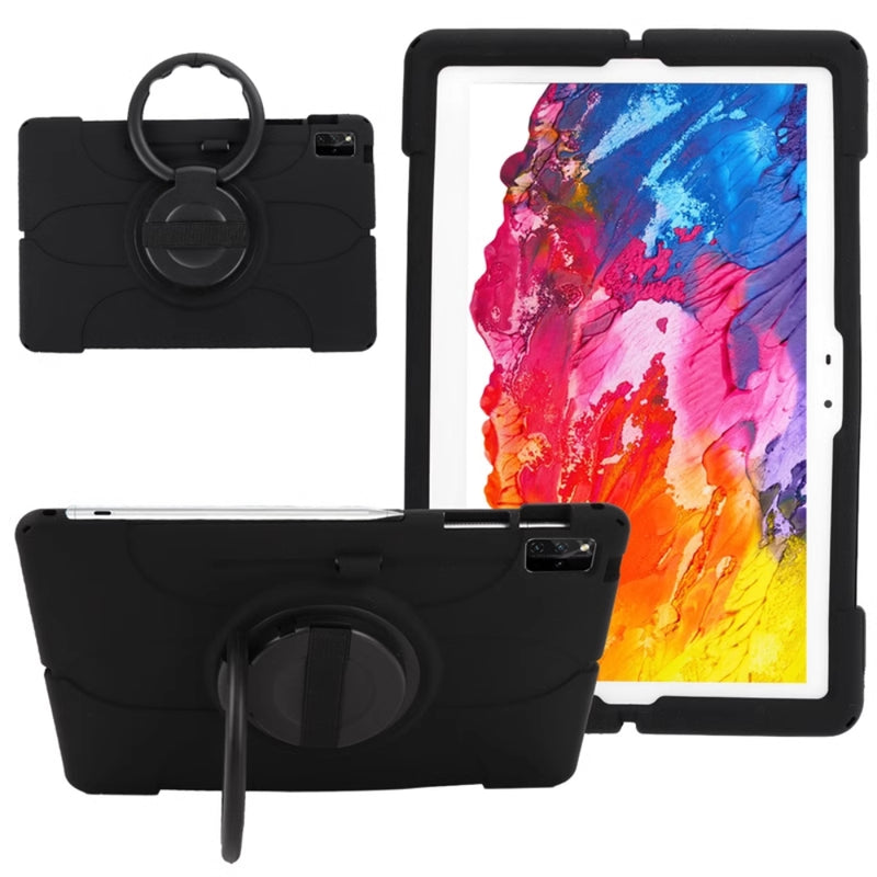 Cargue la imagen en el visor de la galería, Lenovo Idea Tab Pro 12.7" 2025 (TB373FU/TB375FC) - Soft Silicone 360° Rotating Wristband Stand Shockproof Case - Polar Tech Australia