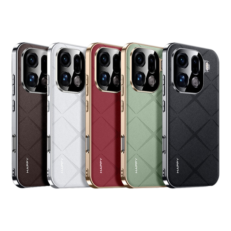 Cargue la imagen en el visor de la galería, OPPO Find X9 Pro - Plain Leather PC Phone Case