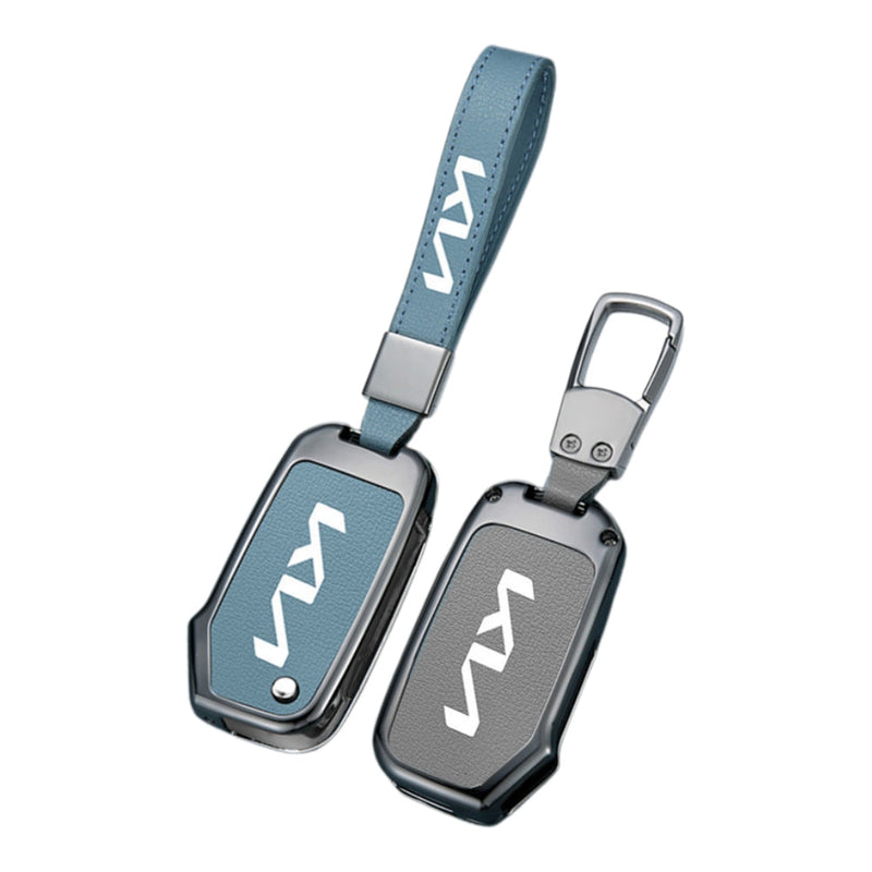 Load image into Gallery viewer, Kia Zinc Alloy Leather Car Key Protection Fob Case Cover For Sportage, Carnival, Sedona, K3, K4, K5 - Polar Tech Australia