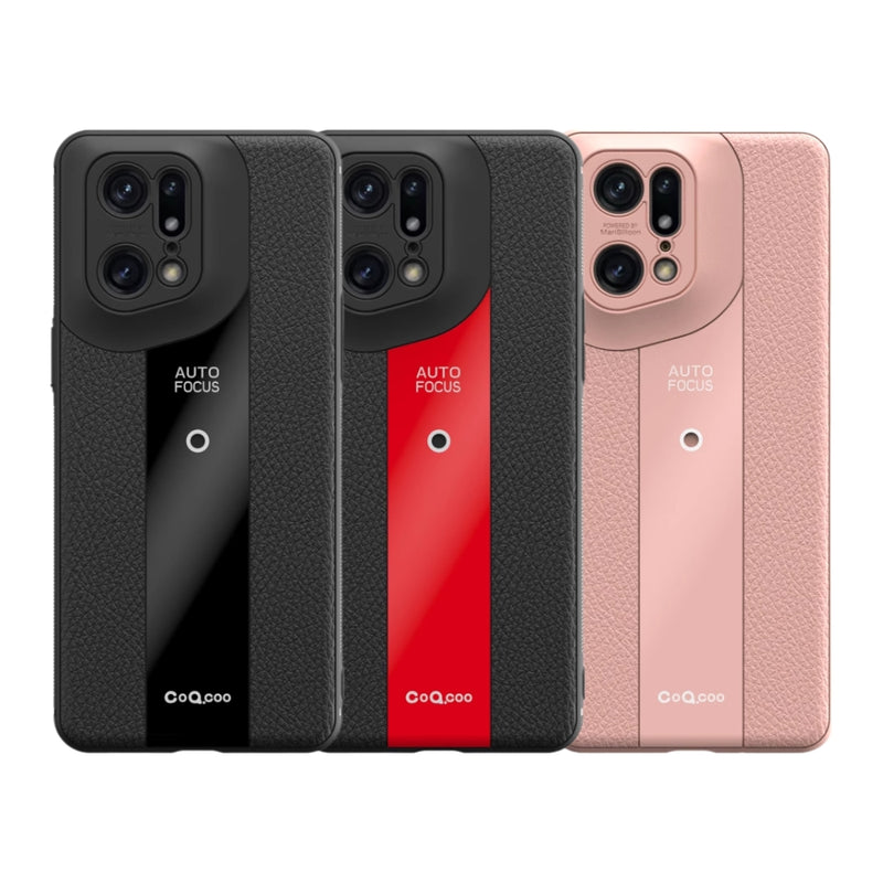 Cargue la imagen en el visor de la galería, OPPO Find X5/Pro - Luxurious Litchi-Texture Silicone Protective Case - Polar Tech Australia