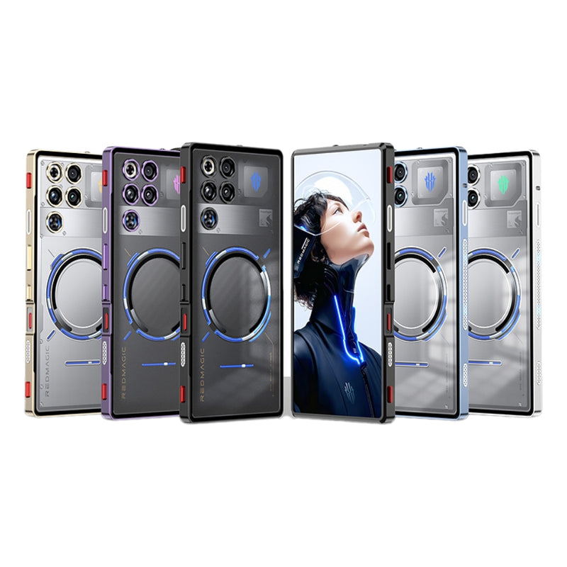 Cargue la imagen en el visor de la galería, ZTE nubia RedMagic 11 Pro / 11 Pro Plus - Single sided Snap Buckle Metal Frame Frosted MagSafe Phone Case - Polar Tech Australia