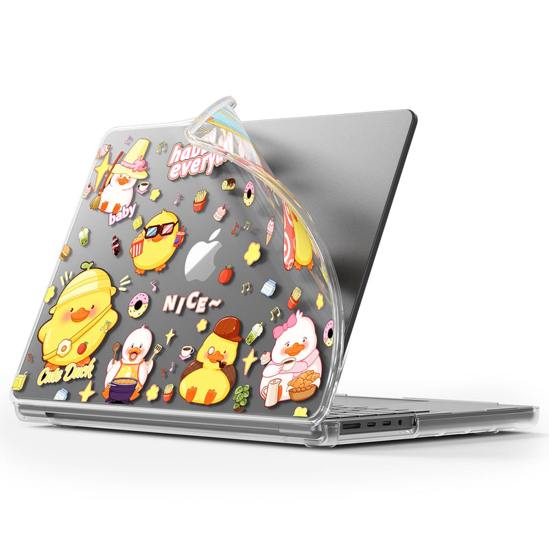 Chargez l'image dans la visionneuse de la galerie, Apple MacBook Air 13.6" (A2681 & A3113) - Cute Cartoon Transparent Shockproof & Slim Case - Polar Tech Australia