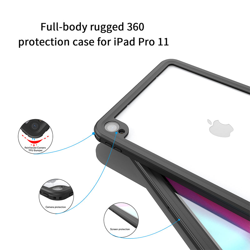 Chargez l'image dans la visionneuse de la galerie, Apple iPad Pro 11" 2018 Version Shellbox Waterproof Heavy Duty Lifeproof Style Case - Polar Tech Australia