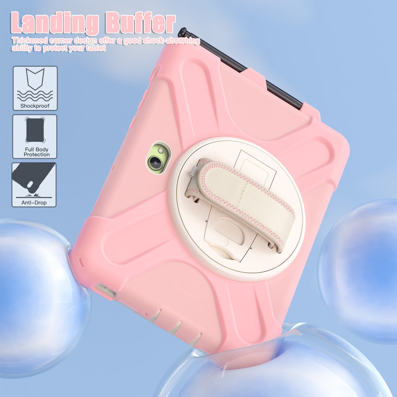 Cargue la imagen en el visor de la galería, Samsung Galaxy Tab Active Pro / Active 4 Pro / Active 5 Pro Series - Heavy Duty 360 Degree Rotate Stand Hand Strap Case With Shoulder Strap - Polar Tech Australia