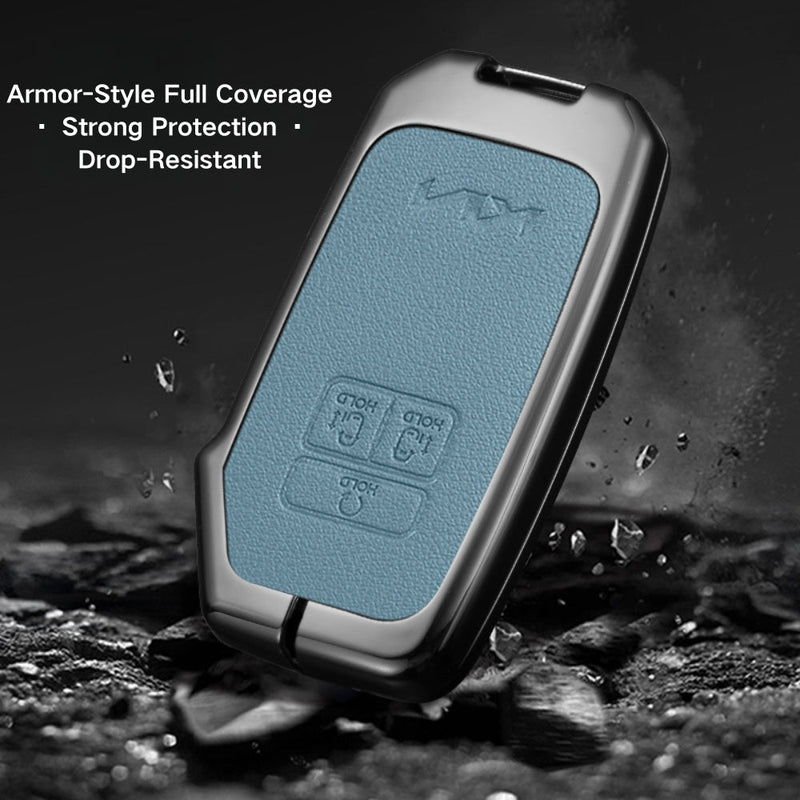 Load image into Gallery viewer, Kia Zinc Alloy Leather Car Key Protection Fob Case Cover For Sportage, Carnival, Sedona, K3, K4, K5 - Polar Tech Australia