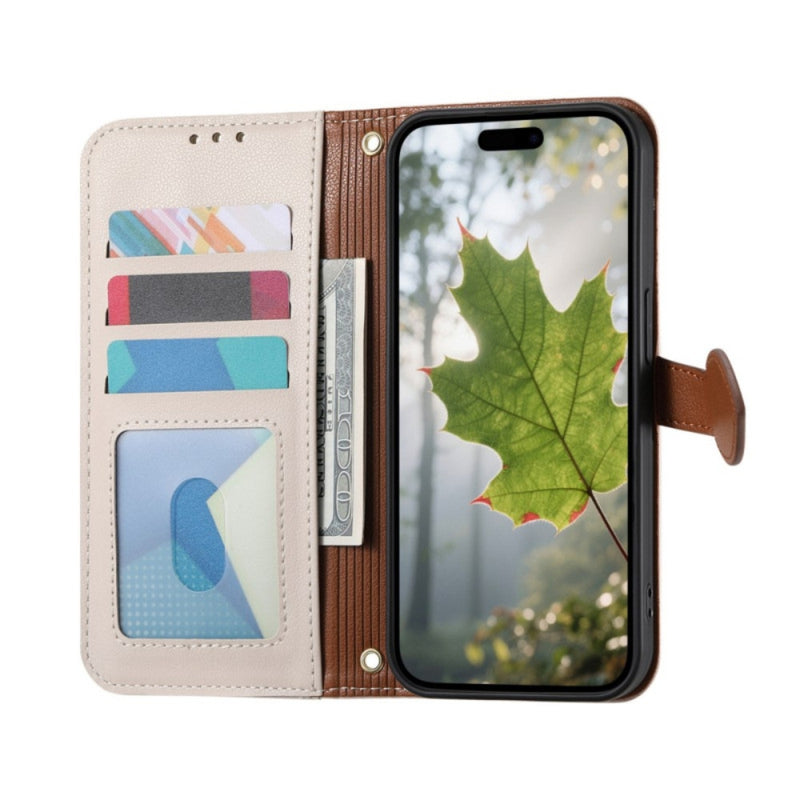 Load image into Gallery viewer, Apple iPhone 16e/17e - Leaf Design Flip Case with Magnetic Closure - Polar Tech Australia
