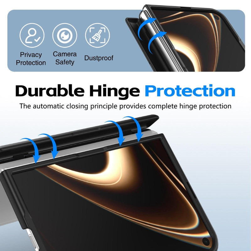 Chargez l'image dans la visionneuse de la galerie, Apple iPhone Ultra / Fold - Film Integrated Lens Frame Bracket Phone Case with Wristband / Pen