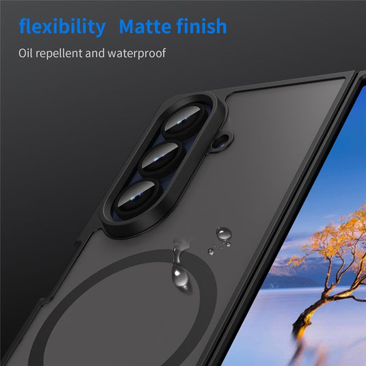 Samsung Galaxy Z Fold7 5G - Fan Dun Series TPU Hybrid PC Frosted Magsafe Phone Case - Polar Tech Australia