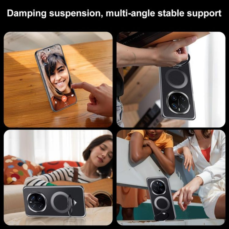 Load image into Gallery viewer, Honor Magic7 Pro (PTP-N49, PTP-AN10) - Top Grain Leather MagSafe Magnetic Holder Phone Case - Polar Tech Australia