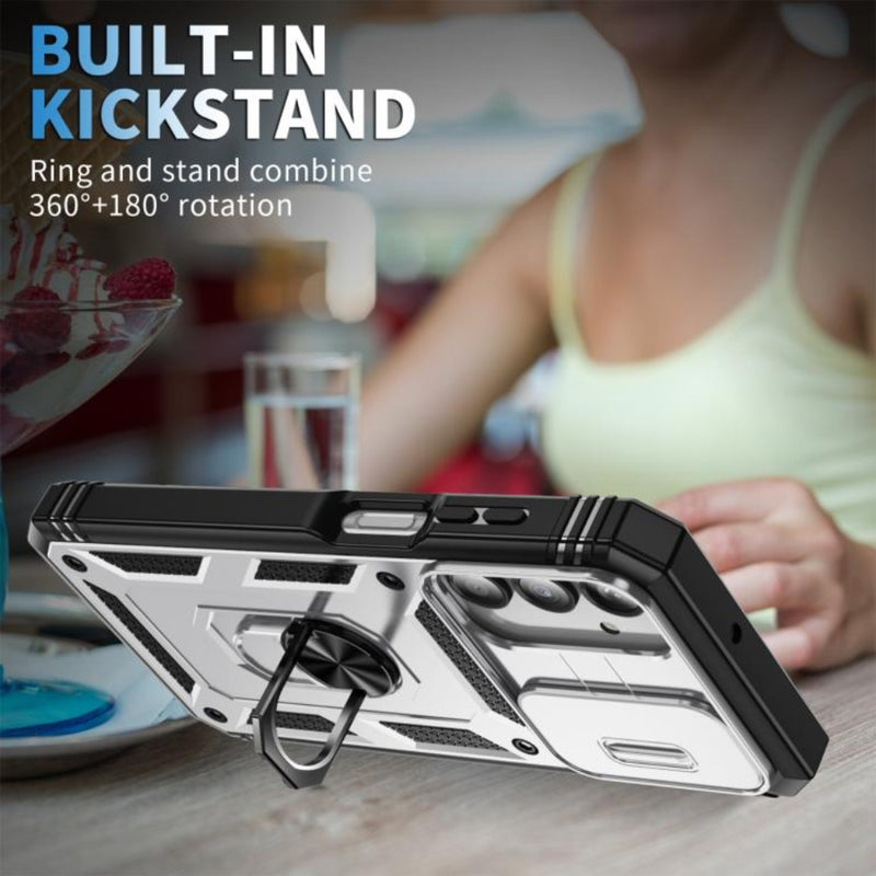 Load image into Gallery viewer, Samsung Galaxy A17 (SM-A176) - Sliding Camshield TPU + PC Phone Case with Holder - Polar Tech Australia