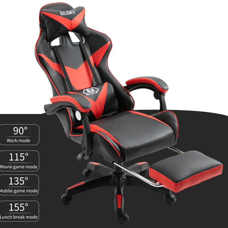 Load image into Gallery viewer, PU Leather Gaming Racing Chair OFFICE Computer Chair - Polar Tech Australia
