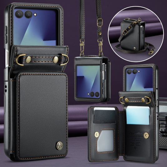 Samsung Galaxy Z Flip7 5G - Card Slots Holder RFID Anti-theft Phone Case - Polar Tech Australia