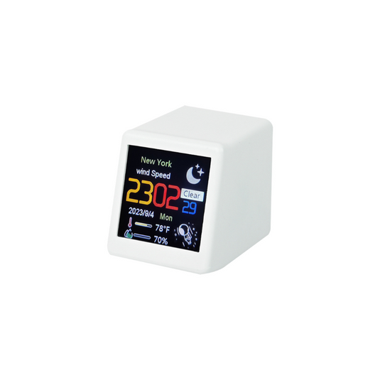 Smart Weather Station Clock WIFI Connected Weather Update Desktop Ornament - Polar Tech Australia