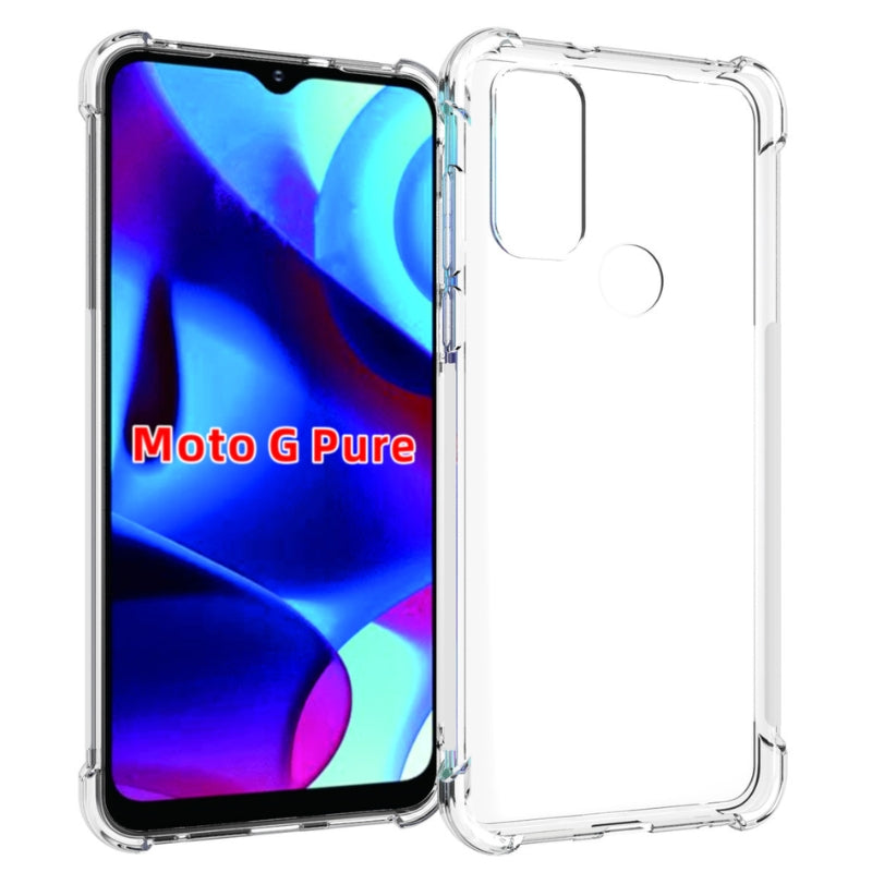 Load image into Gallery viewer, Motorola Moto G Pure - AirPillow Cushion Transparent Soft Clear TPU Four Corners Protective Case - Polar Tech Australia