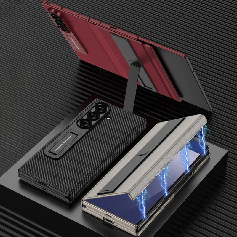 Load image into Gallery viewer, Samsung Galaxy Z TriFold - Business Flip Leather Cover with Integrated Screen Protector and Stand