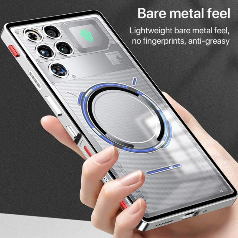 Cargue la imagen en el visor de la galería, ZTE nubia RedMagic 11 Pro / 11 Pro Plus - Single sided Snap Buckle Metal Frame Frosted MagSafe Phone Case - Polar Tech Australia