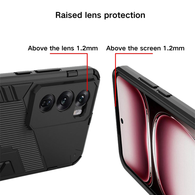 Load image into Gallery viewer, OPPO Reno12/Pro - Armored Style Shockproof Stand Phone Case - Polar Tech Australia