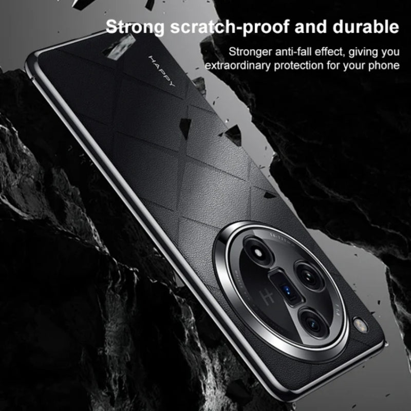 Load image into Gallery viewer, OPPO Find X7/Ultra - Plain Leather PC Phone Case - Polar Tech Australia