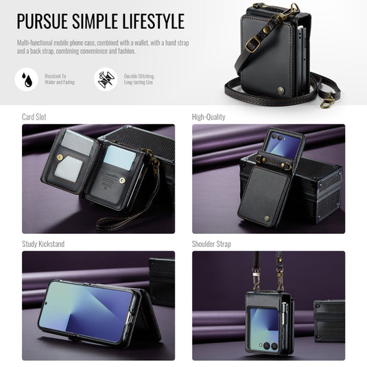 Samsung Galaxy Z Flip7 5G - Card Slots Holder RFID Anti-theft Phone Case - Polar Tech Australia