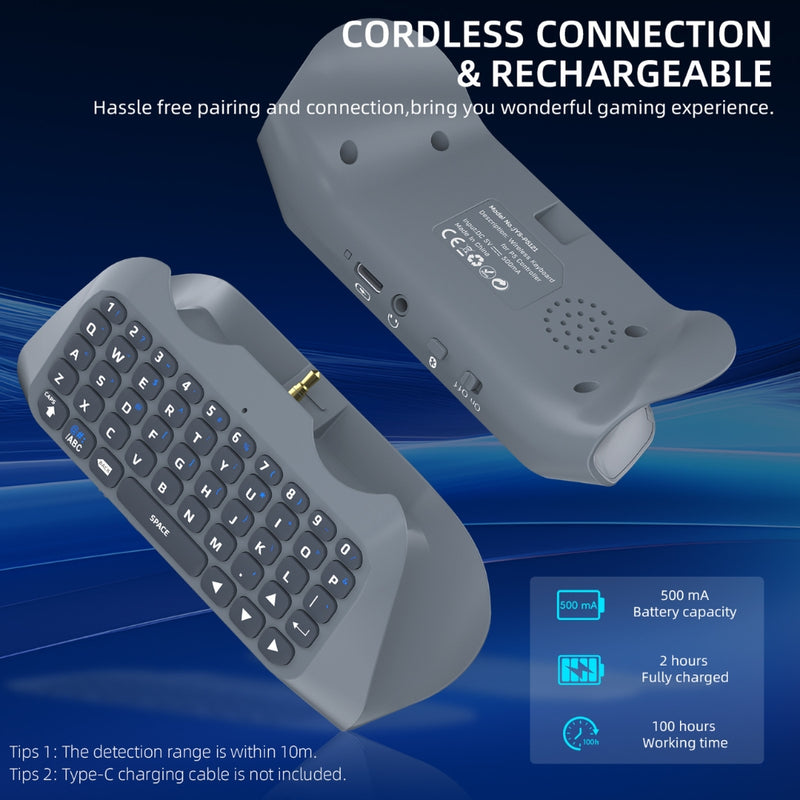 Load image into Gallery viewer, PS5 Keyboard 2.4G Wireless Chatpad for PS5 Controller (Controller not Included)