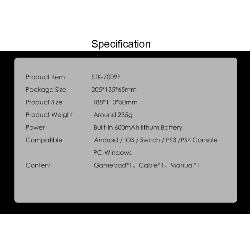 Load image into Gallery viewer, Switch Multi-Function Bluetooth Wireless Game Controller, Compatible with Android/iOS, Dual Vibration, 6-Axis Gyro, Turbo Function