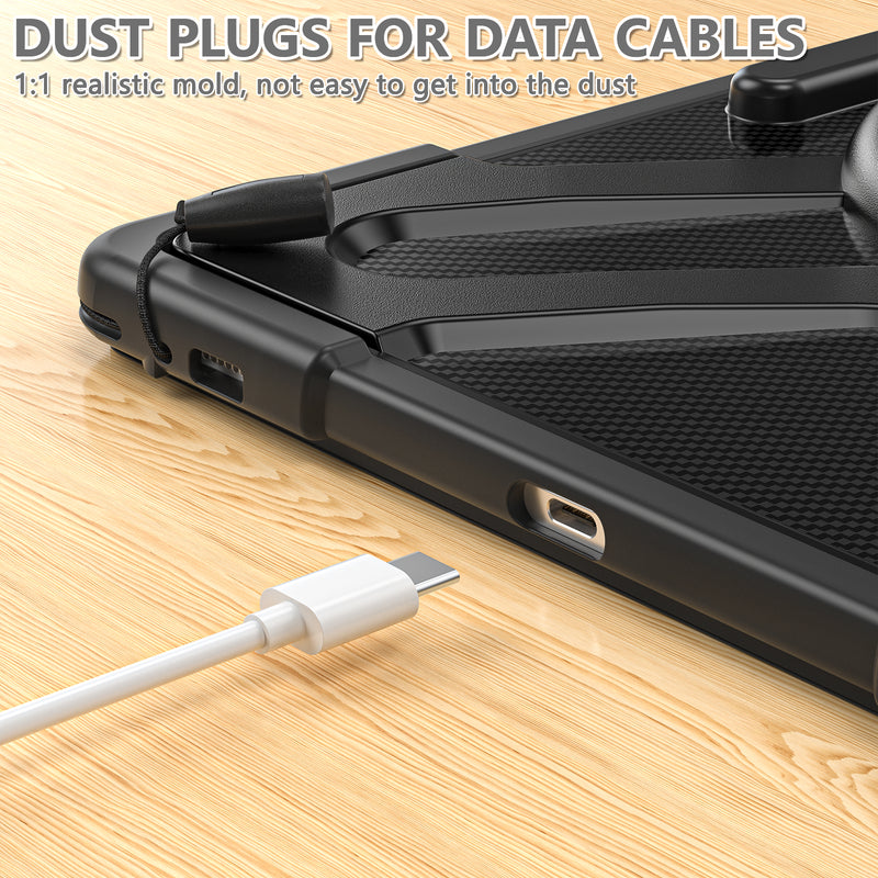 Cargue la imagen en el visor de la galería, Samsung Galaxy Tab S8 Ultra & S9 Ultra 14.6" - 360 Degree Rotate Shockproof Heavy Duty Tough Stand Case Cover With Pen Holder - Polar Tech Australia