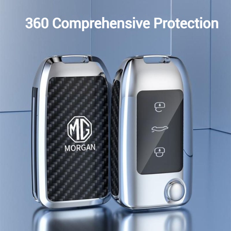 Cargue la imagen en el visor de la galería, MG Zinc Alloy + TPU Smart Car Key Fob Case Cover For MG3, MG5, MG6, MG7, GT, GSF, ONE, ZS, EV EZS, HS, EHS,ONE - Polar Tech Australia