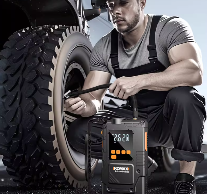 Chargez l'image dans la visionneuse de la galerie, 4 in 1 Komax Super Energy Portable Car Wireless Jump Starter & LED Light & Air Pump - Polar Tech Australia