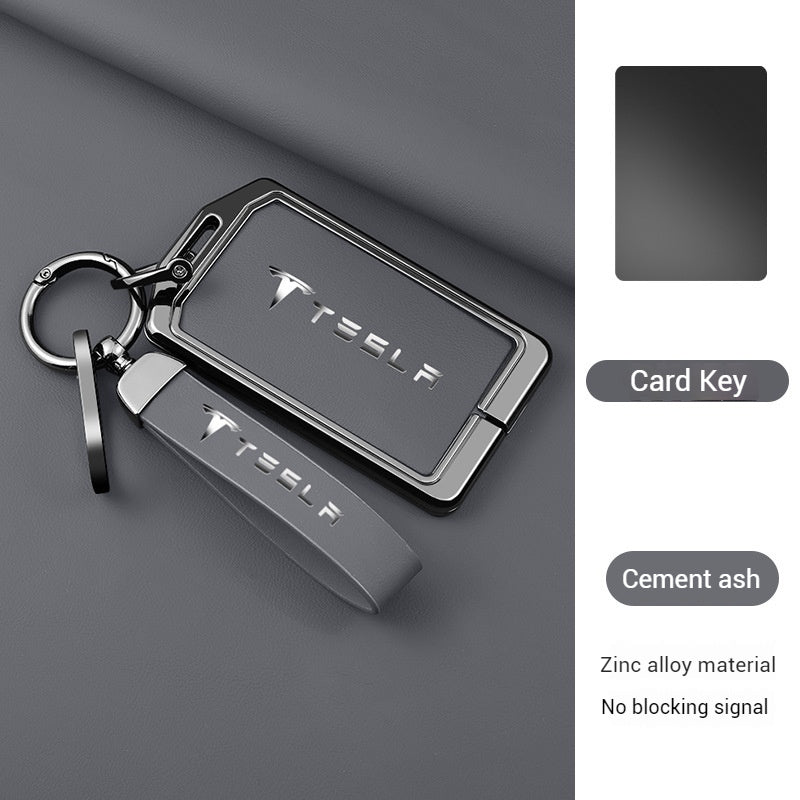 Chargez l'image dans la visionneuse de la galerie, Tesla Zinc Alloy + Leather Card Key Case for Model 3 & Model Y - Polar Tech Australia