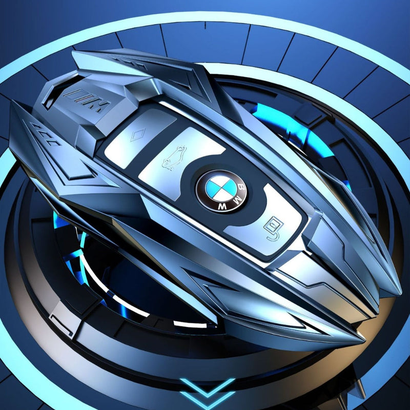 Cargue la imagen en el visor de la galería, BMW Mecha Style Zinc Alloy Car Key Fob Case Cover For 1, 3, 5, 7 Series,X1, X3, X5, X6, X7 - Polar Tech Australia