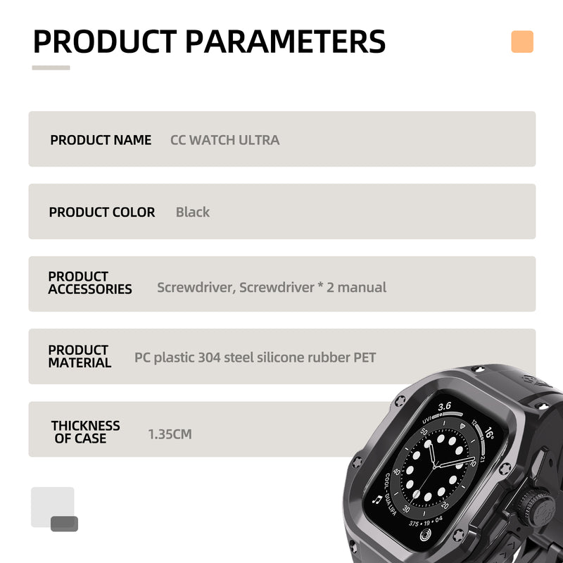 Cargue la imagen en el visor de la galería, Apple Watch Ultra 1/2 49mm Full Covered Water Proof Portection Heavy Duty Life Proof Case - Polar Tech Australia