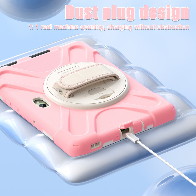 Cargue la imagen en el visor de la galería, Samsung Galaxy Tab Active Pro / Active 4 Pro / Active 5 Pro Series - Heavy Duty 360 Degree Rotate Stand Hand Strap Case With Shoulder Strap - Polar Tech Australia