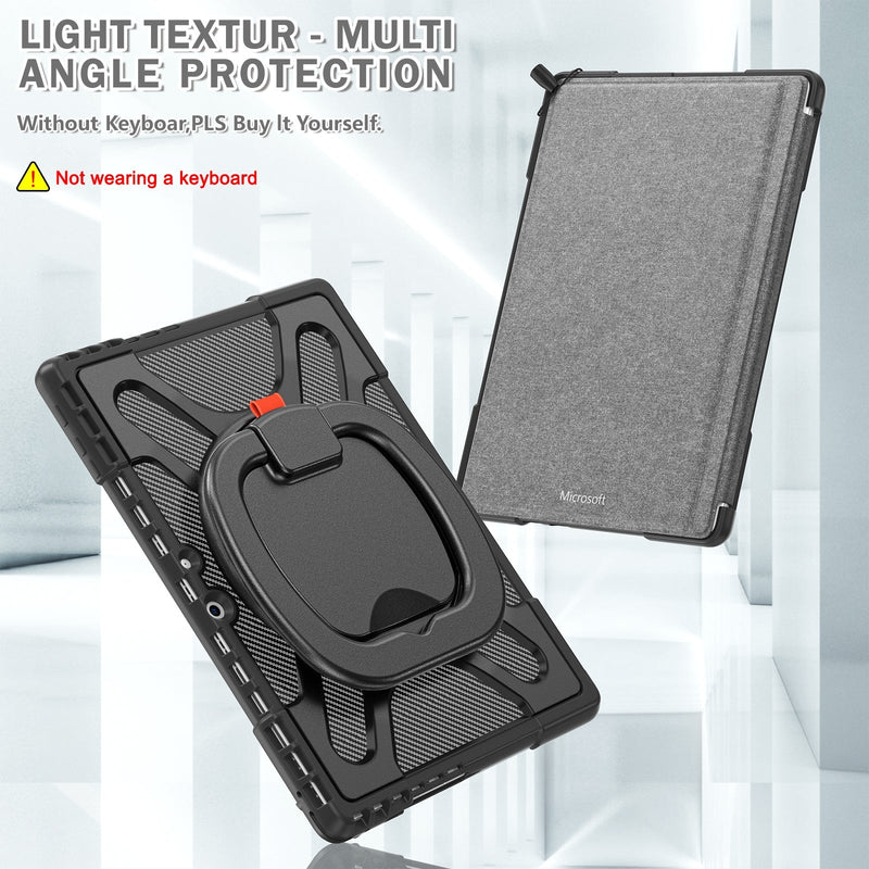 Chargez l'image dans la visionneuse de la galerie, Microsoft Surface Pro 4/5/6/7/7 Plus - 360 Degree Rotate Shockproof Heavy Duty Tough Stand Case Cover With Pen Holder - Polar Tech Australia