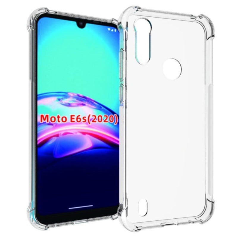 Cargue la imagen en el visor de la galería, Motorola Moto E6s 2020 - AirPillow Cushion Transparent Soft Clear TPU Four Corners Protective Case - Polar Tech Australia