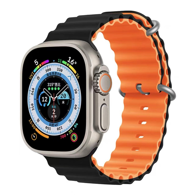 Chargez l'image dans la visionneuse de la galerie, Apple Watch 1/2/3/4/5/SE/6/7/8 Sport Silicone Adjustable Soft Breathable Replacement Wristbands Strap - Polar Tech Australia