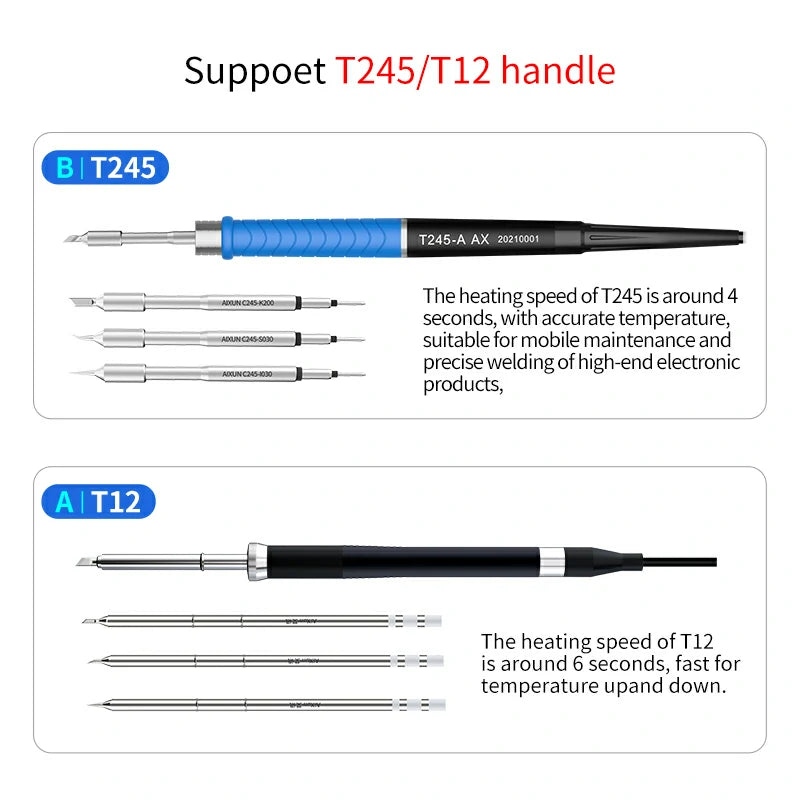 Cargue la imagen en el visor de la galería, AiXun T3A 200W Temperature Controlled Quick Soldering Station – Precision, Speed, and Efficiency - Polar Tech Australia