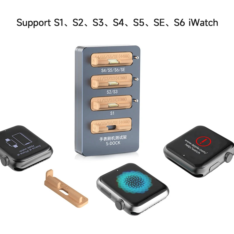 Cargue la imagen en el visor de la galería, AiXun S-DOCK Apple Watch One-Key Restoring Test Stand – Essential Tool for iWatch Repair - Polar Tech Australia