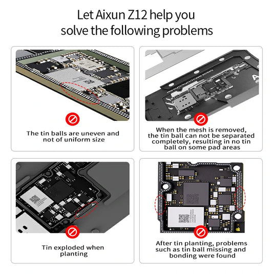 AiXun Z12 Strong Magnetic Middle Frame Reballing Platform – For iPhone 12 Series Motherboard Repair - Polar Tech Australia
