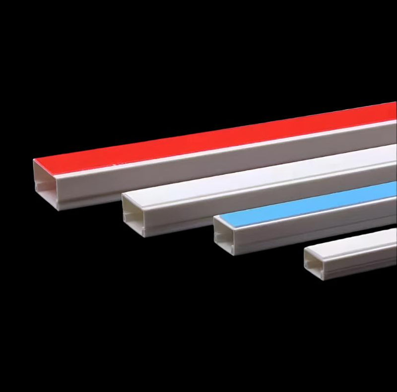 Cargue la imagen en el visor de la galería, 1M PVC Conduit Cable Management Raceway Trunking Hides Cabling Protection Cover - Polar Tech Australia