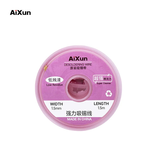 AiXun Strong Solder Wick (10-Pack) – High-Efficiency Desoldering Wire Roll - Polar Tech Australia