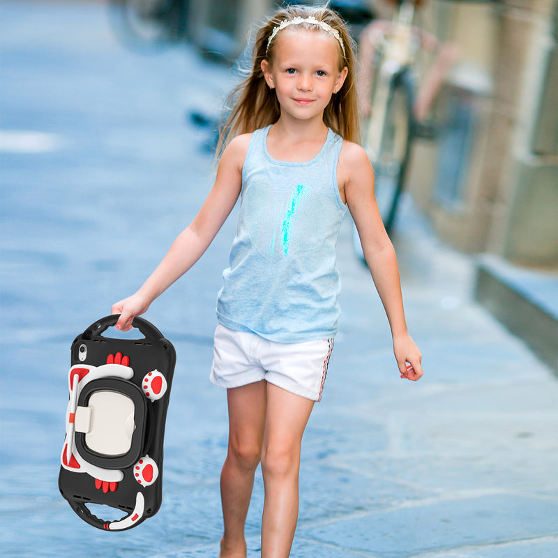 Cargue la imagen en el visor de la galería, Apple iPad 7th(2019)/iPad 8th(2020)/iPad 9th(2021) 10.2" & Air 3 & Pro 2 10.5“ EVA Kid Friendly Cat Style Heavy Duty Case with Handle Stand Ring - Polar Tech Australia