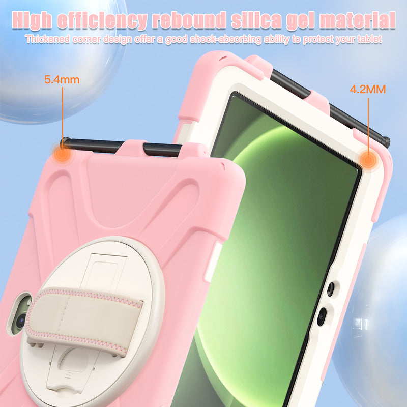 Cargue la imagen en el visor de la galería, Samsung Galaxy Tab Active Pro / Active 4 Pro / Active 5 Pro Series - Heavy Duty 360 Degree Rotate Stand Hand Strap Case With Shoulder Strap - Polar Tech Australia