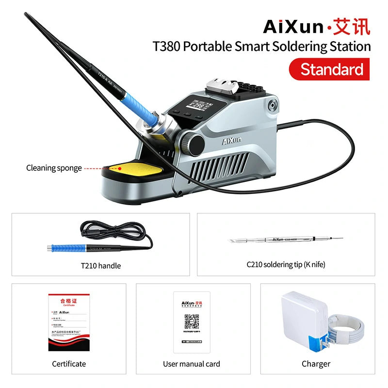 Chargez l'image dans la visionneuse de la galerie, AiXun T380 Portable Smart Soldering Station - Polar Tech Australia