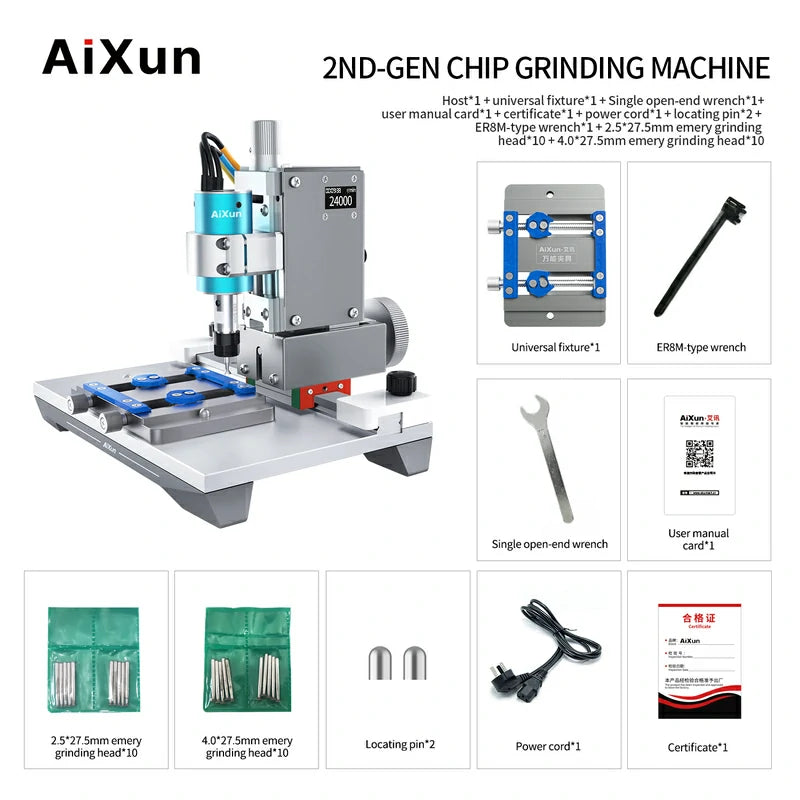 Cargue la imagen en el visor de la galería, AiXun 2nd Gen Chip Grinding Machine for Touch IC, NAND, and CPU Polishing – Precision and Efficiency - Polar Tech Australia